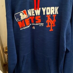 Majestic Blue and Red Sweatshirt New York Mets